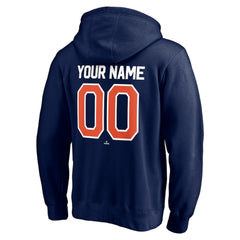 Navy Detroit Tigers Personalized Winning Streak Name & Number Pullover Hoodie