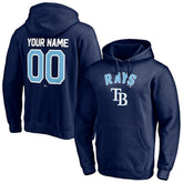 Navy Tampa Bay Rays Personalized Winning Streak Name & Number Pullover Hoodie