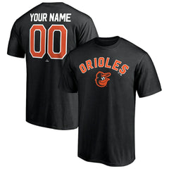 Black Baltimore Orioles Personalized Team Winning Streak Name & Number T-Shirt