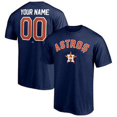 Navy Houston Astros Personalized Team Winning Streak Name & Number T-Shirt