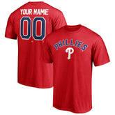 Red Philadelphia Phillies Personalized Team Winning Streak Name & Number T-Shirt