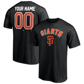 Black San Francisco Giants Personalized Team Winning Streak Name & Number T-Shirt