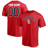 Red St. Louis Cardinals Personalized Team Winning Streak Name & Number T-Shirt