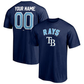Navy Tampa Bay Rays Personalized Team Winning Streak Name & Number T-Shirt