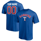 Royal Texas Rangers Personalized Team Winning Streak Name & Number T-Shirt