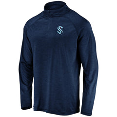 NHL Seattle Kraken Fanatics Primary Logo Quarter-Zip Pullover Fleece Jacket