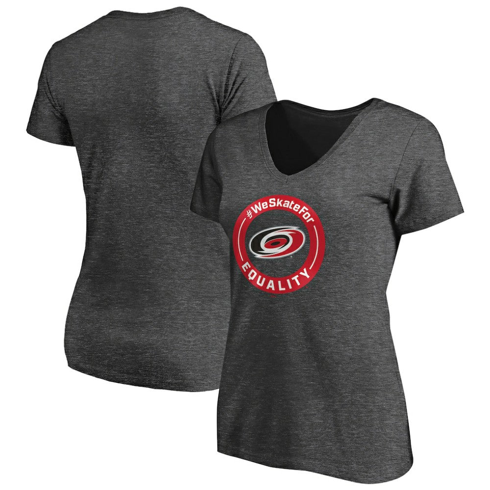 NHL Carolina Hurricanes Women's #WeSkateFor V-Neck T-Shirt