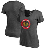 NHL Chicago Blackhawks Women's #WeSkateFor V-Neck T-Shirt