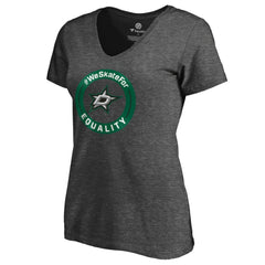 NHL Dallas Stars Women's #WeSkateFor V-Neck T-Shirt
