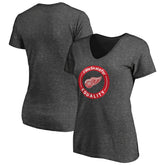 NHL Detroit Red Wings Women's #WeSkateFor V-Neck T-Shirt