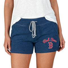 Navy Boston Red Sox Concepts Sport Women's Mainstream Terry Shorts