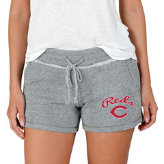 Gray Cincinnati Reds Concepts Sport Women's Mainstream Terry Shorts
