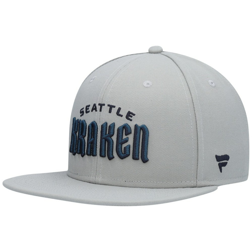 NHL Seattle Kraken Fanatics Wordmark Logo Snapback Hat