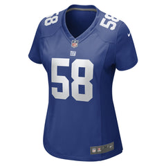 Casey Kreiter Women's Game Jersey - New York Giants Jerseys
