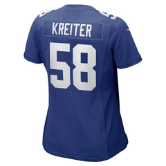 Casey Kreiter Women's Game Jersey - New York Giants Jerseys