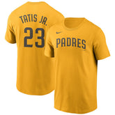 Gold Fernando Tatis Jr. San Diego Padres Nike Name & Number T-Shirt