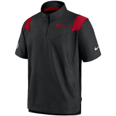 Sideline Coaches Short Sleeve Quarter-Zip Jacket - Atlanta Falcons Jackets