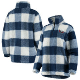 NHL Washington Capitals G-III 4Her by Carl Banks Women's Plaid Sherpa Quarter-Zip Jacket