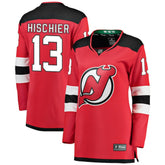 NHL Nico Hischier New Jersey Devils Fanatics Women's Breakaway Home Player Jersey