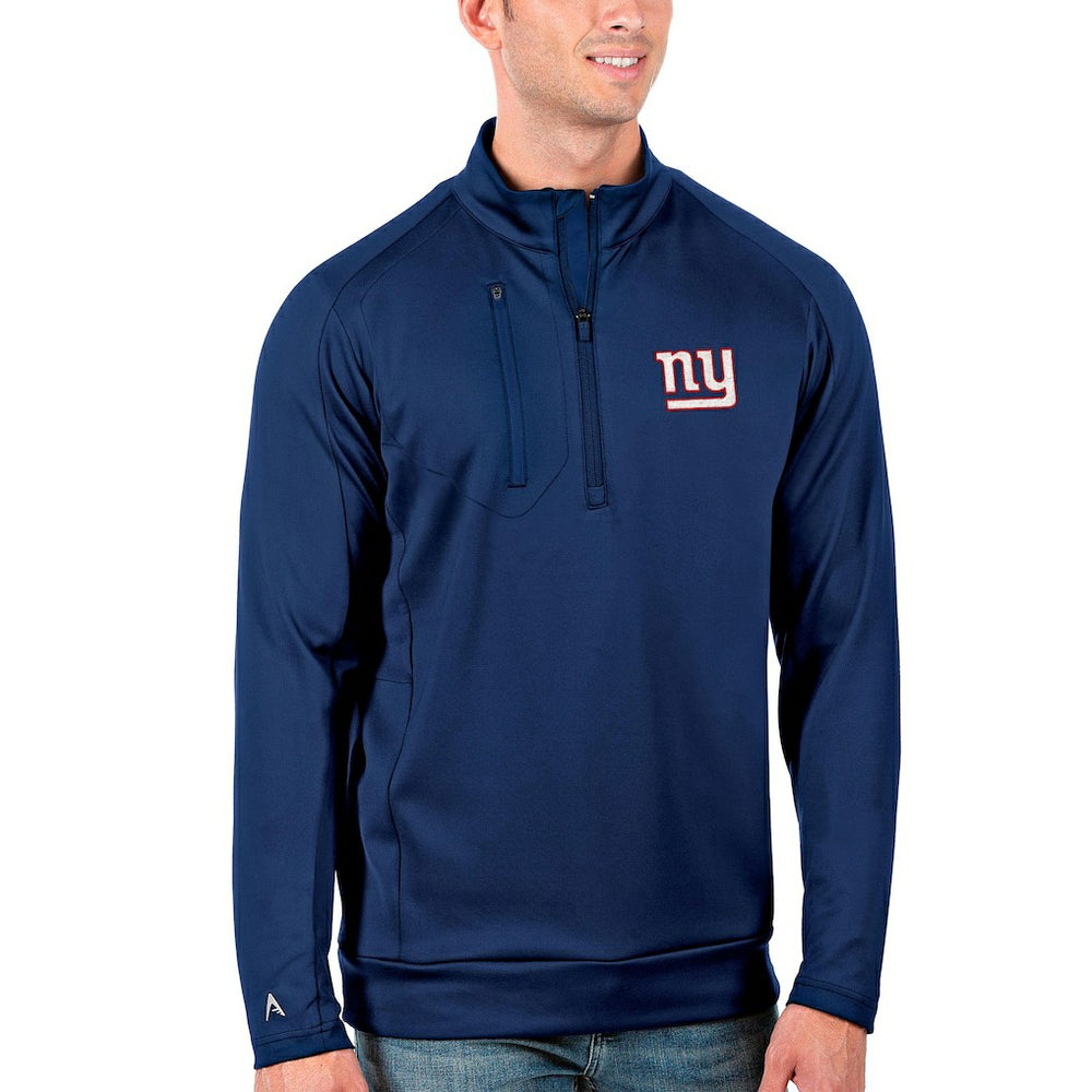 Antigua Generation Quarter-Zip Pullover Jacket - New York Giants Pullover