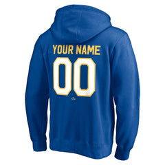 Royal Milwaukee Brewers Cooperstown Winning Streak Personalized Name & Number Pullover Hoodie