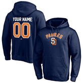 Navy San Diego Padres Cooperstown Winning Streak Personalized Name & Number Pullover Hoodie