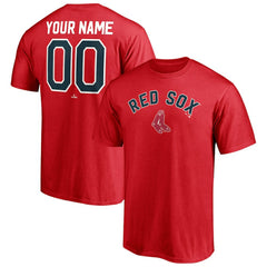 Red Boston Red Sox Cooperstown Winning Streak Personalized Name & Number T-Shirt