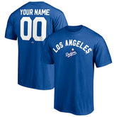 Royal Los Angeles Dodgers Cooperstown Winning Streak Personalized Name & Number T-Shirt