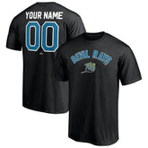 Black Tampa Bay Rays Cooperstown Winning Streak Personalized Name & Number T-Shirt