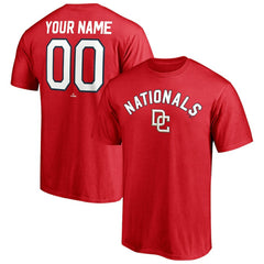 Red Washington Nationals Cooperstown Winning Streak Personalized Name & Number T-Shirt