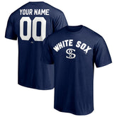 Navy Chicago White Sox Cooperstown Winning Streak Alternate Personalized Name & Number T-Shirt