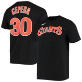 Black Orlando Cepeda San Francisco Giants Nike Name & Number T-Shirt