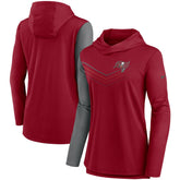 Women's Chevron Hoodie Performance Long Sleeve T-Shirt - Tampa Bay Buccaneers Hoodies