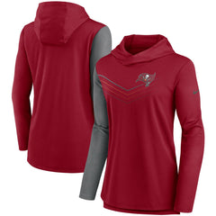 Women's Chevron Hoodie Performance Long Sleeve T-Shirt - Tampa Bay Buccaneers Hoodies
