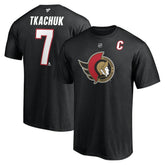 NHL Brady Tkachuk Ottawa Senators Fanatics Authentic Stack Name & Number T-Shirt