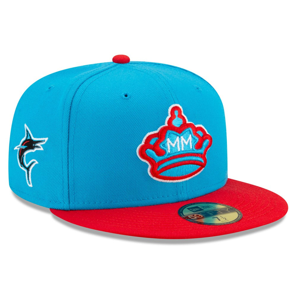 Blue/Red Miami Marlins New Era 2021 City Connect 59FIFTY Fitted Hat
