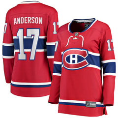 NHL Josh Anderson Montreal Canadiens Fanatics Women's Breakaway Player Jersey