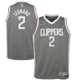 Nike Kawhi Leonard LA Clippers Youth 2020/21 Swingman Player Jersey Gray