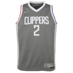 Nike Kawhi Leonard LA Clippers Youth 2020/21 Swingman Player Jersey Gray