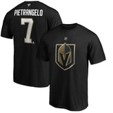 NHL Alex Pietrangelo Vegas Golden Knights Fanatics Authentic Stack Name & Number T-Shirt