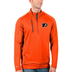 NHL Philadelphia Flyers Antigua Generation Quarter-Zip Pullover Jacket
