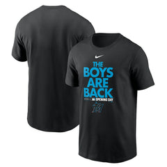 Black Miami Marlins Nike 2021 Opening Day Phrase T-Shirt
