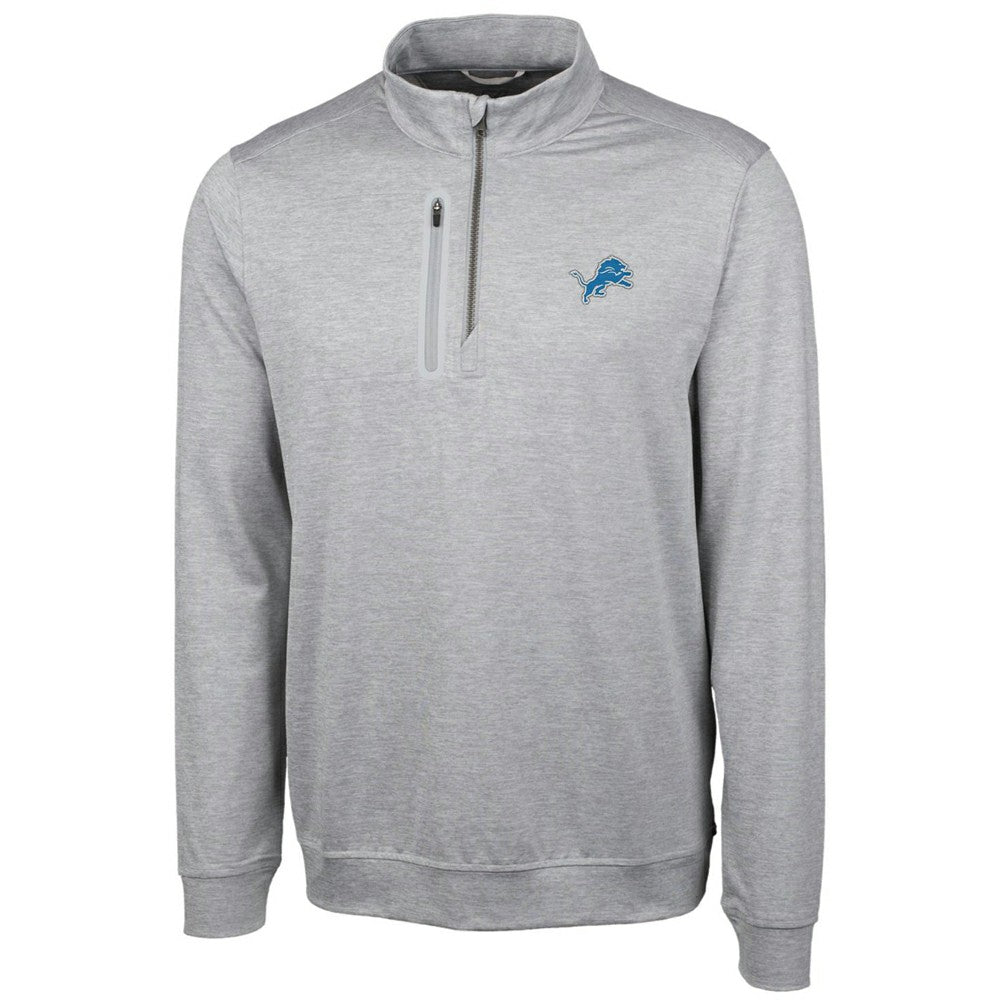 Cutter & Buck Stealth Quarter-Zip Jacket - Detroit Lions Jackets