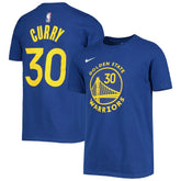 Nike Stephen Curry Golden State Warriors Youth Logo Name & Number Performance T-Shirt sale
