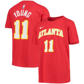 Nike Trae Young Atlanta Hawks Youth Logo Name & Number Performance T-Shirt