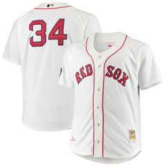 White David Ortiz Boston Red Sox Mitchell & Ness Big & Tall Home Authentic Player Jersey