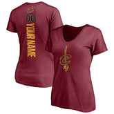 Cleveland Cavaliers Women's Playmaker Personalized Name & Number V-Neck T-Shirt sale