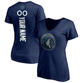 Minnesota Timberwolves Women's Playmaker Personalized Name & Number V-Neck T-Shirt