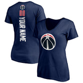 Washington Wizards Women's Playmaker Personalized Name & Number V-Neck T-Shirt