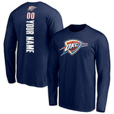 Oklahoma City Thunder Playmaker Personalized Name & Number Long Sleeve T-Shirt